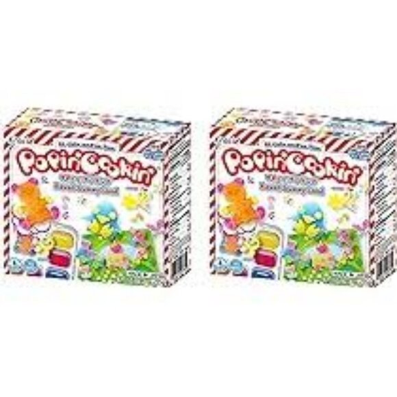 NEW 2 KRACIE POPIN' COOKIN' TANOSHII KAWAII GUMMY LAND DIY JAPANESE CANDY KITS - Picture 1 of 7